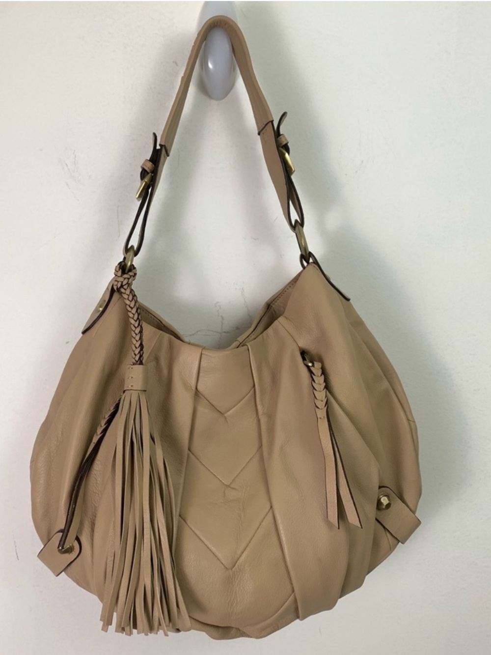 OrYANY Lucia Smooth Leather Hobo Bag